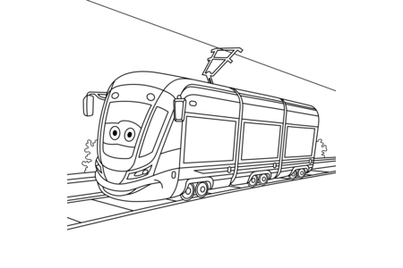 Coloriage Train 11 – 10doigts.fr